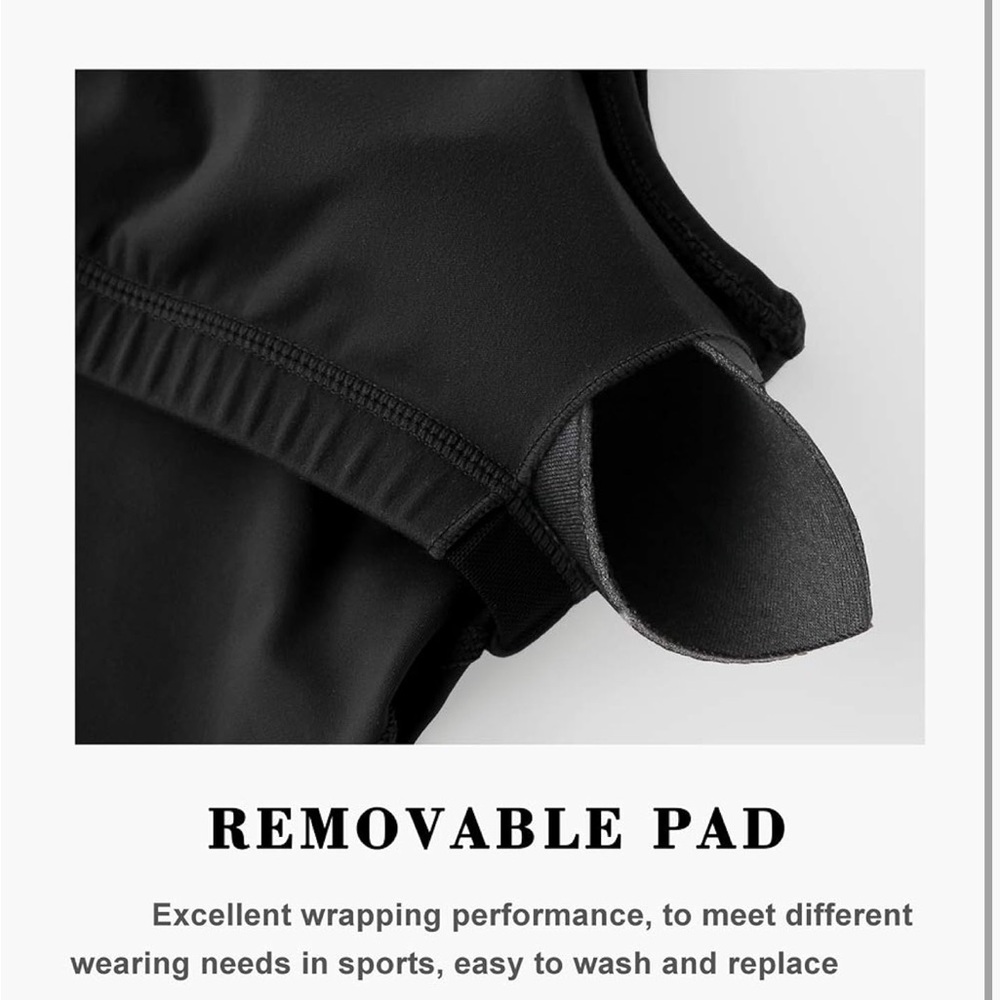 LONGLINE PADDED SPORTS BRA - Picture 3 of 8